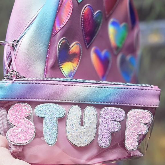 Metallic Heart Backpack - Picture 6 of 8